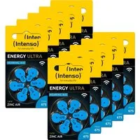 Intenso 60 Energy Ultra Typ 675 Zink-Luft Hörgerätebatterien im 6er Blister Knopfzelle