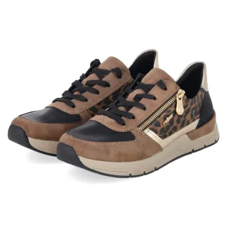 Rieker Low Sneaker  Braun - Gr. 38 -  Textil