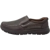 Nowaland Atmungsaktive Herren Slipper Halbschuhe Mokassin Bequeme und leichte Halbschuhe mit Belüftungslöchern