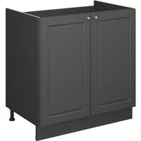 Vicco Unterschrank Fame-Line, Anthrazit-Gold Landhaus/Anthrazit, 80 cm ohne Arbeitsplatte (1-St)