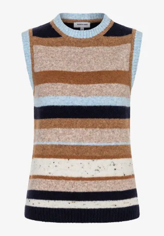 MORE & MORE - Pullunder Multi-Stripe - 5373/multi stripe pullund multistripepullunder - Gr. - 36