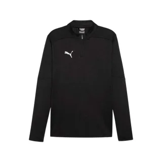 Puma - Trainingsjacke für Herren, mit kurzem Reißverschluss (Schwarz)