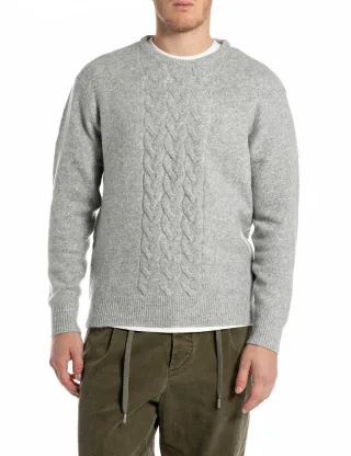 REPLAY - UK4871.000.G23894 light grey melange - Gr. - XXL