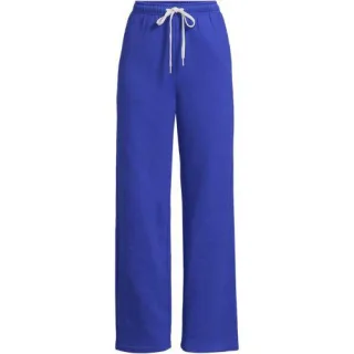 Jogginghose mit geradem Bein SERIOUS SWEATS, Damen,  Blau, Baumwoll-Mischung/Polyester-Mischung, by Lands' End