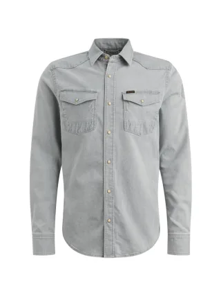 PME Legend - Denimhemd mit Brusttaschen blau/grau - Gr. - XXL