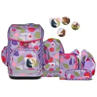 ergobag Schulranzen Cubo Light (5tlg., inkl. Federmäppchen, Schlamperrolle, Sportbeutel und Kletties)