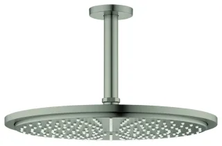 GROHE Kopfbrauseset Rainshower Cosm. 310 100739 D.-auslass 142mm 8l satin steel, 100739MS00 100739MS00