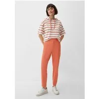 s.Oliver Chinos Hose Regular: Zigarettenhose mit High Rise-Bund