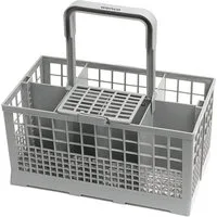 Wenco Besteckhalter Spülmaschinenkorb 23,7 x 13,7 x 24,7 cm, Grau mit Griff: 24,7 cm, (1-tlg), Universal passend langlebig hitzebeständiger Kunststoff