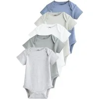 Next Kurzarmbody Kurzärmelige Strampler, 5er-Pack (5-tlg)