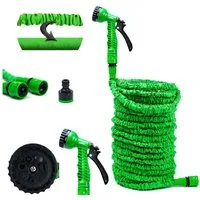 Grafner Gartenschlauch Gartenschlauch flexibel dehnbar 7,5m-45m inkl. 7 Funktionen Brause, dehnbar, (Stk, 1), Knickt während des Gebrauchs nicht ab, Kein verknoten, verdrehen