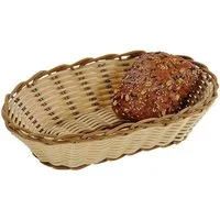 KESPER® Brotkorb Brotkorb, 2-farbig aus Kunststoff, oval 26 x 17 x 7 cm 19810, (1-tlg)