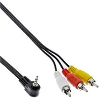 Inline InLine® Audio/Video Kabel, 3,5mm 4pol Stecker auf 3x Cinch Stecker Audio- & Video-Kabel