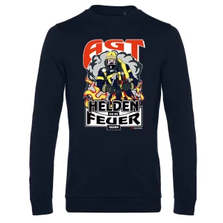 FIREUNIVERSE Sweatshirt "AGT" verschiedene Motive - 0,50€ Spende WO ICH BIN IST ES HEIß dunkel grau mit Ärmeltext max. 18 Zeichen (am Ende der Bestellung in Bemerkungsfeld) 2XL