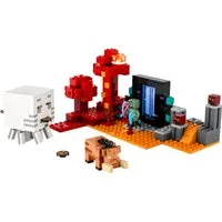 LEGO® Minecraft 21255 Hinterhalt am Netherportal Spielbausteine, (Set, 352 St., Set)