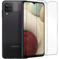 CoolGadget Schutzfolie Panzerfolie für Samsung A12, (Spar-Set 4in1, 2x Displayschutz, 2x Kameraschutz), Panzerglas Schutzfolie für Samsung Galaxy A12 / M12 Folie