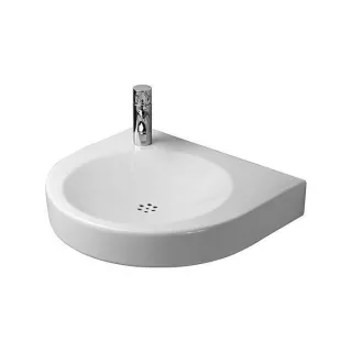 Duravit Architec Waschtisch 0443580009 ohne Überlauf, mit Hahnloch, weiss