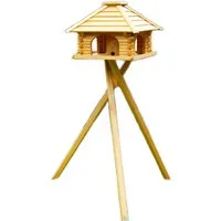 DSH DEKO SHOP HANNUSCH Vogelhaus mit Ständer Massiv, V 20