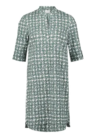 Robe Légère - Hemdblusenkleid white/dark green - Gr. - 48