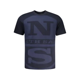 North Sails Blu Baumwolle Herren T-Shirt