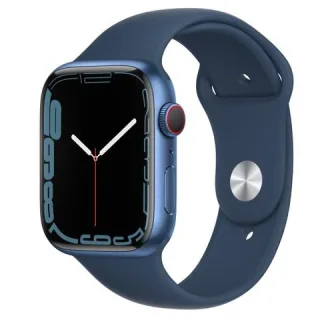Apple Watch Series 7 45mm GPS+Cellular Sportarmband blau Aluminiumgehäuse blau
