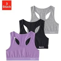 Bench. Bustier (Packung, 3-tlg) im sportlichen Look mit Ringerrücken