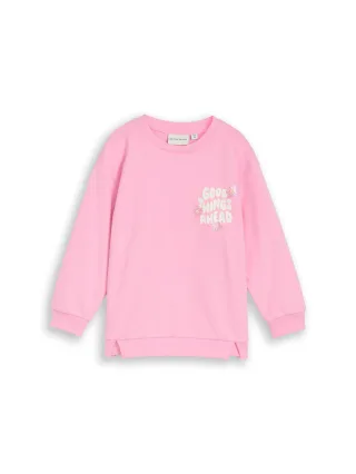 tom tailor kids - Oversize Sweatshirt mit Print lovely pink - Gr. - 134