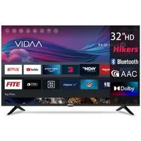 Hikers 32FZ-B LED-Fernseher (Smart-TV, Dolby Audio, Smart TV, VESA 100 x 100 mm)