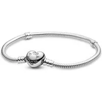 Pandora Silberarmband 594594C00, für Damen Silber mit Herz-Verschluss