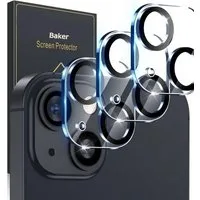 Baker Schutzfolie 3x Kameraschutz Panzer Folie iPhone 17 16 15 14 13 12 Pro Max Plus Air, (3 Pack), Mini, Abdeckung Glas Folie Kamera, Panzerfolie Schutzglas, Ultra-Klar