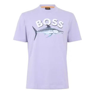 Boss - T-Shirt für Herren, Baumwolle (Violett)