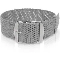 Selva Technik Uhrenarmband Perlonband hellgrau, 18mm