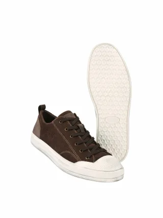 Mey & Edlich Herren Manchester-Sneaker Braun Obermaterial: 90 % Baumwolle, 10 % Rindleder