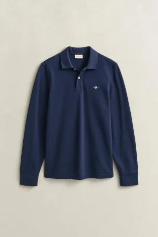 GANT - Shield Piqué Rugger evening blue - Gr. - XL