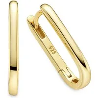Aniston JEWELRY & WATCHES Paar Creolen Schmuck Geschenk Silbercreole gelbgoldfarben vergoldet