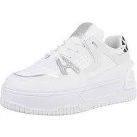 Ital-Design Damen Low-Top Freizeit Sneaker (88828477) Keilabsatz/Wedge Sneakers Low in Weiß