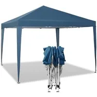 Woltu Faltpavillon, Pop-Up Pavillon aus Oxford Metallrahmen 3x3 m