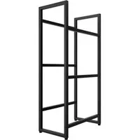 TroniTechnik Regal Getränkekistenregal Stahl schwarz 55x32x112 cm, 3 Ebenen, 360 kg Belastbarkeit, Flaschenregal, Stabil, platzsparend, vielseitig nutzbar, leicht aufbaubar, langlebig