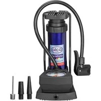 alca Luftpumpe Luftpumpe Mini Standfußpumpe Mini Standfußpumpe mit Manometer (1-tlg)