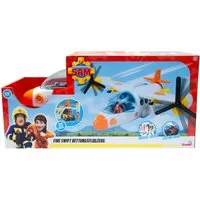 SIMBA Spielzeug-Flugzeug Feuerwehrmann Sam Fire Swift Rettungsflugzeug, mit Licht- und Soundeffekten