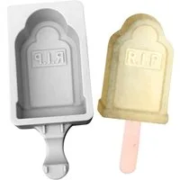 Metamorph Eisform Grabstein Silikonform für Eis am Stiel, Diese Grabstein Silikonform ist perfekt dafür geeignet Eis am Stiel z