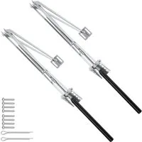 tectake Gewächshaus-Fensteröffner Automatischer Fensteröffner, temperaturgesteuert, einfache Montage, (Fensterheber, 2-tlg., in silber), Hubkraft 7 kg, Hubhöhe 40 cm, Öffnungswinkel stufenlos einstellbar