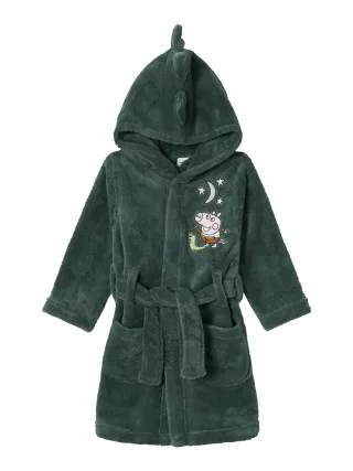 NAME IT - NMMOMBER PEPPA BATHROBE WH CPLG dark forest - Gr. - 86