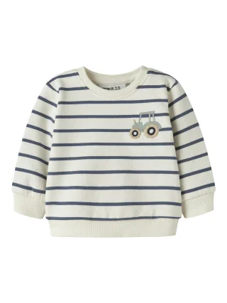 NAME IT - NBMLARSBO LS SWEAT BRU antique white - Gr. - 62