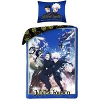 Jujutsu Kaisen Bettwäsche Set aus Mikrofaser Deckenbezug 140 × 200 cm mit 70 × 90 cm Kissenbezug, Mikrofaser, 2 teilig