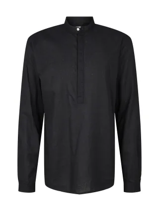 Denim Tom Tailor - Hemd mit Stehkragen black - Gr. - M