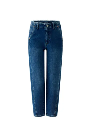 Oui - Jeans THE RELAXED blue denim - Gr. - 40