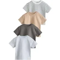 Next T-Shirt 4er-Pack kurzgärmelige Baby-T-Shirts (4-tlg)