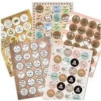 Logbuch-Verlag Aufkleber 120 bunte Aufkleber - Sprüche Sticker Liebe Freundschaft Geburtstag