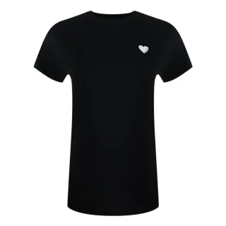 Love Moschino - T-Shirt für Herren/Damen Unisex, Logo (Schwarz/Weiß)